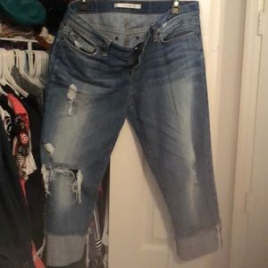 Joe jeans boyfriend style crop jeans